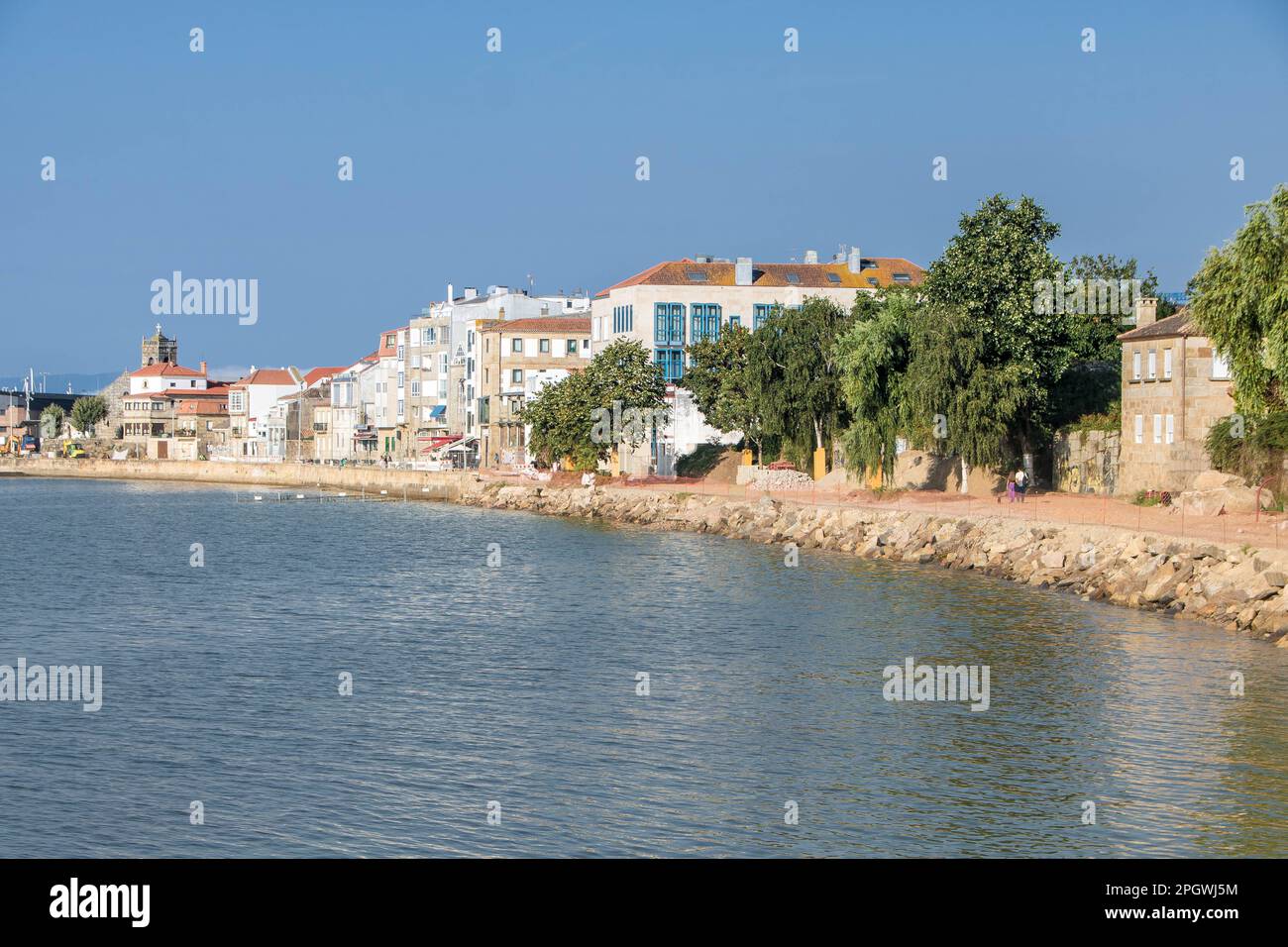 View of the village of Bouzas in Galicia, Spain Stock Photo