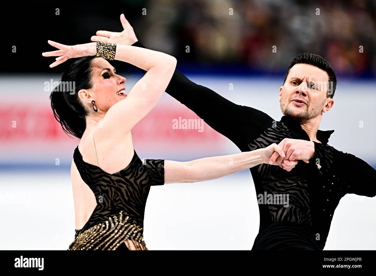 Charlene GUIGNARD & Marco FABBRI (ITA), during Ice Dance Rhythm Dance
