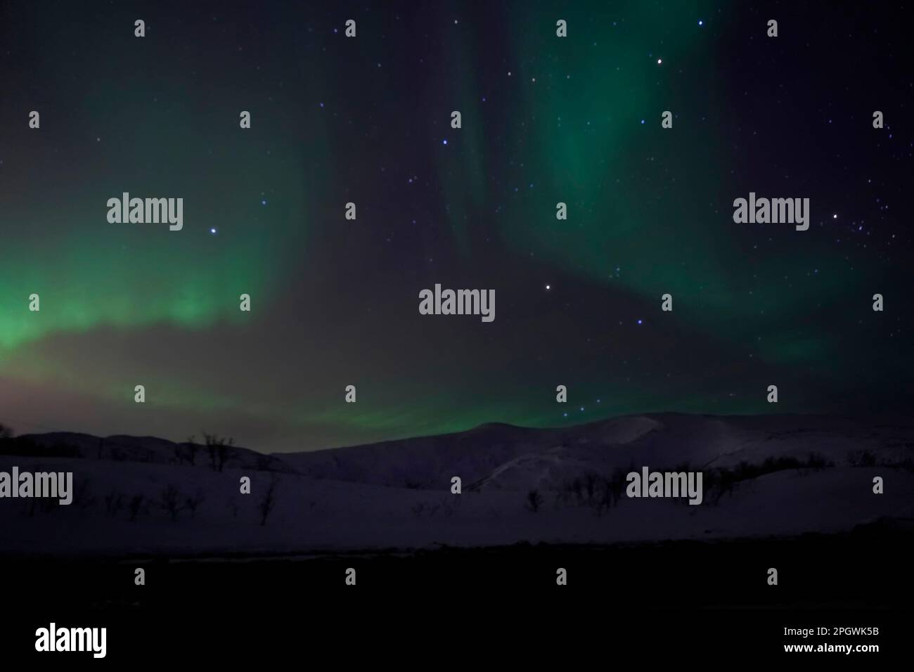 Aurora Borealis in Tromso, Norway Stock Photo - Alamy