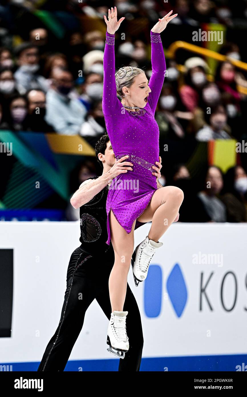 Piper GILLES & Paul POIRIER (CAN), during Ice Dance Rhythm Dance, at