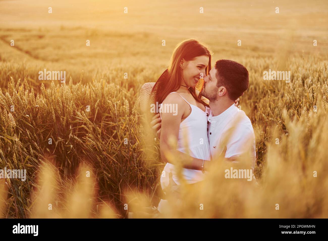 Illustration of Passion Kissing Summer