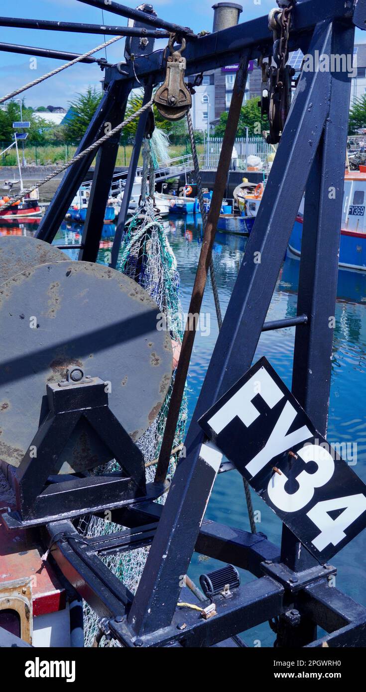 Plymouth, Devon, UK 06 July 2023 Fishing trawlers, large and small