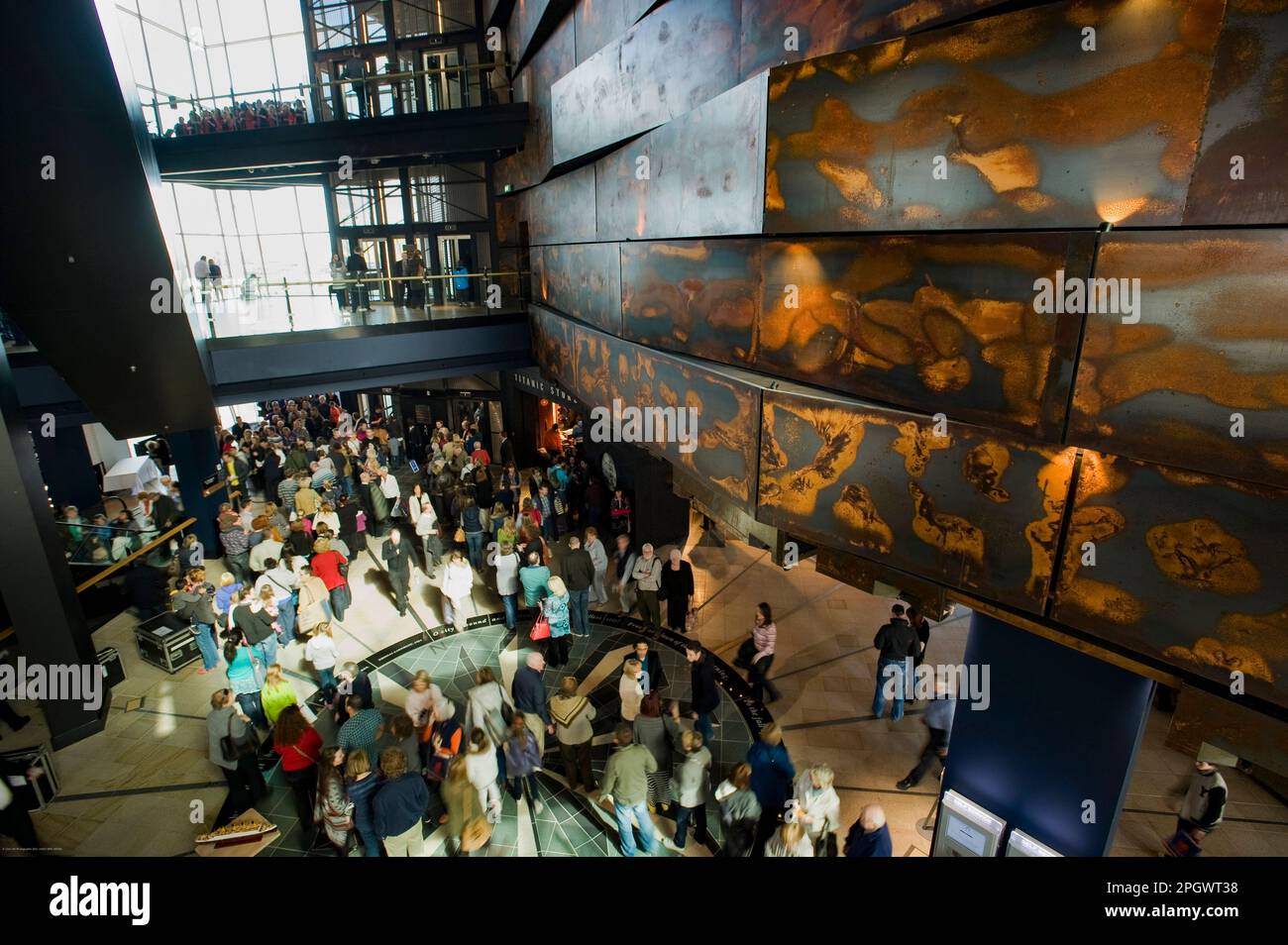 Interior of Titanic Belfast, Belfast, Northern Ireland Stock Photo