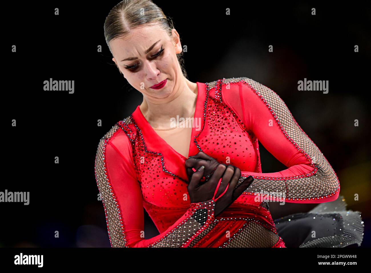 Alexandra FEIGIN (BUL), during Women Free Skating, at the ISU World