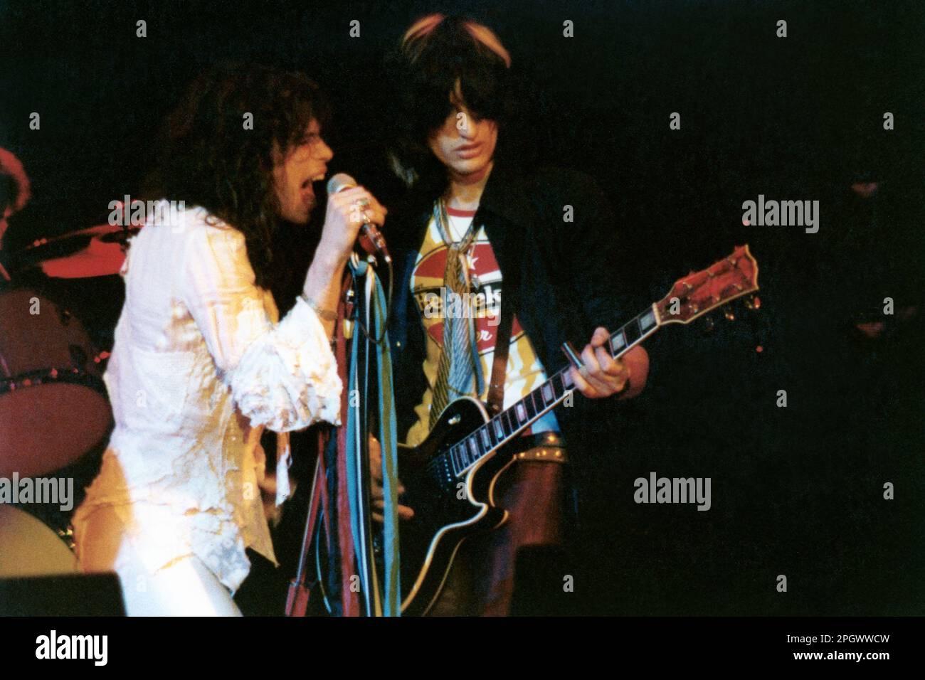 Steven Tyler and Joe Perry of Aerosmith, Civic Center Steven Tyler and Joe Perry of Aerosmith, Civic Center