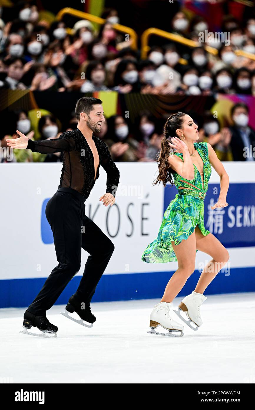 Lilah FEAR & Lewis GIBSON (GBR), during Ice Dance Rhythm Dance, at the