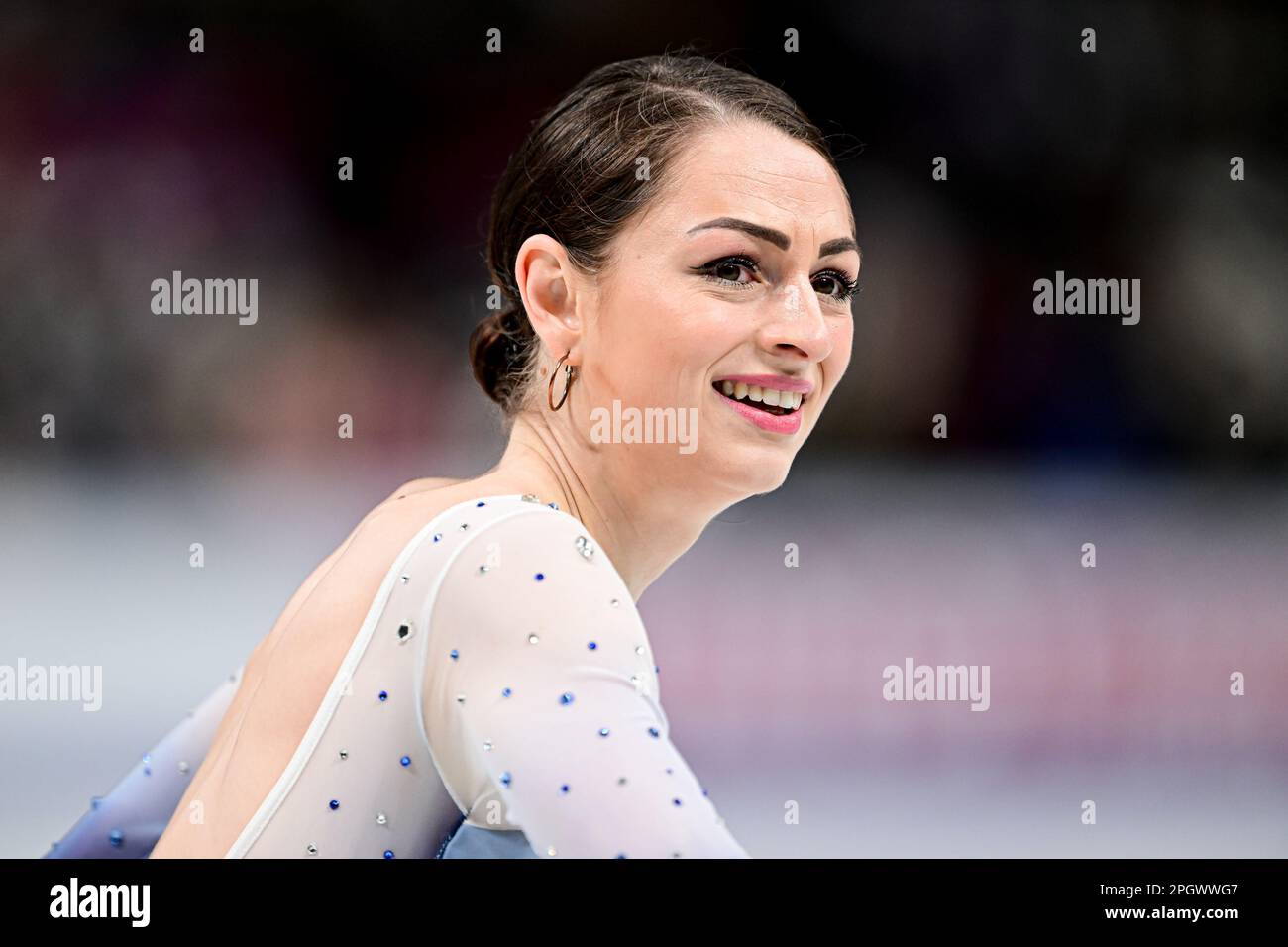 Julia SAUTER (ROU), during Women Free Skating, at the ISU World Figure