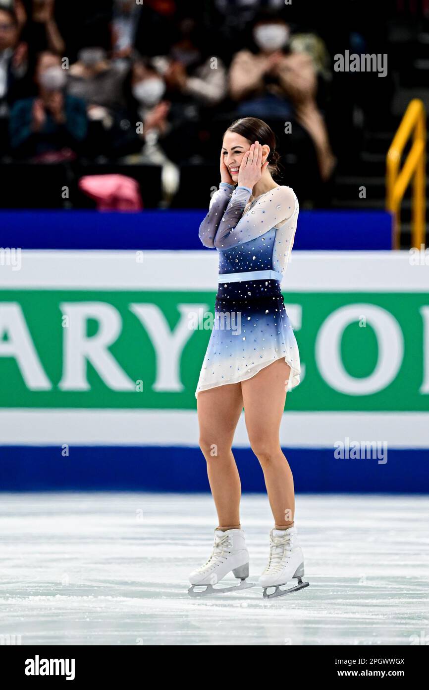Julia SAUTER (ROU), during Women Free Skating, at the ISU World Figure