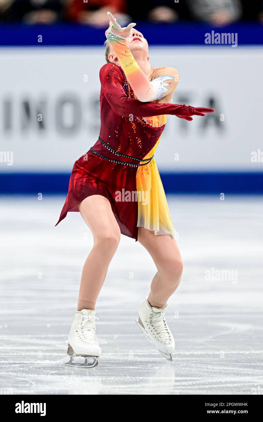 Janna JYRKINEN (FIN), during Women Free Skating, at the ISU World