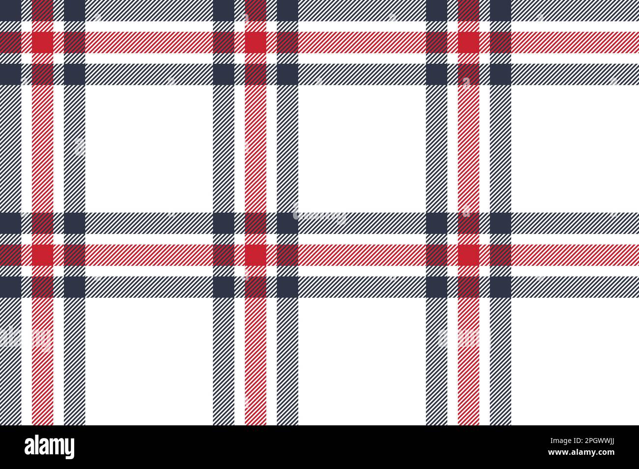 Plaid background, check seamless pattern in black and white. Vector ...