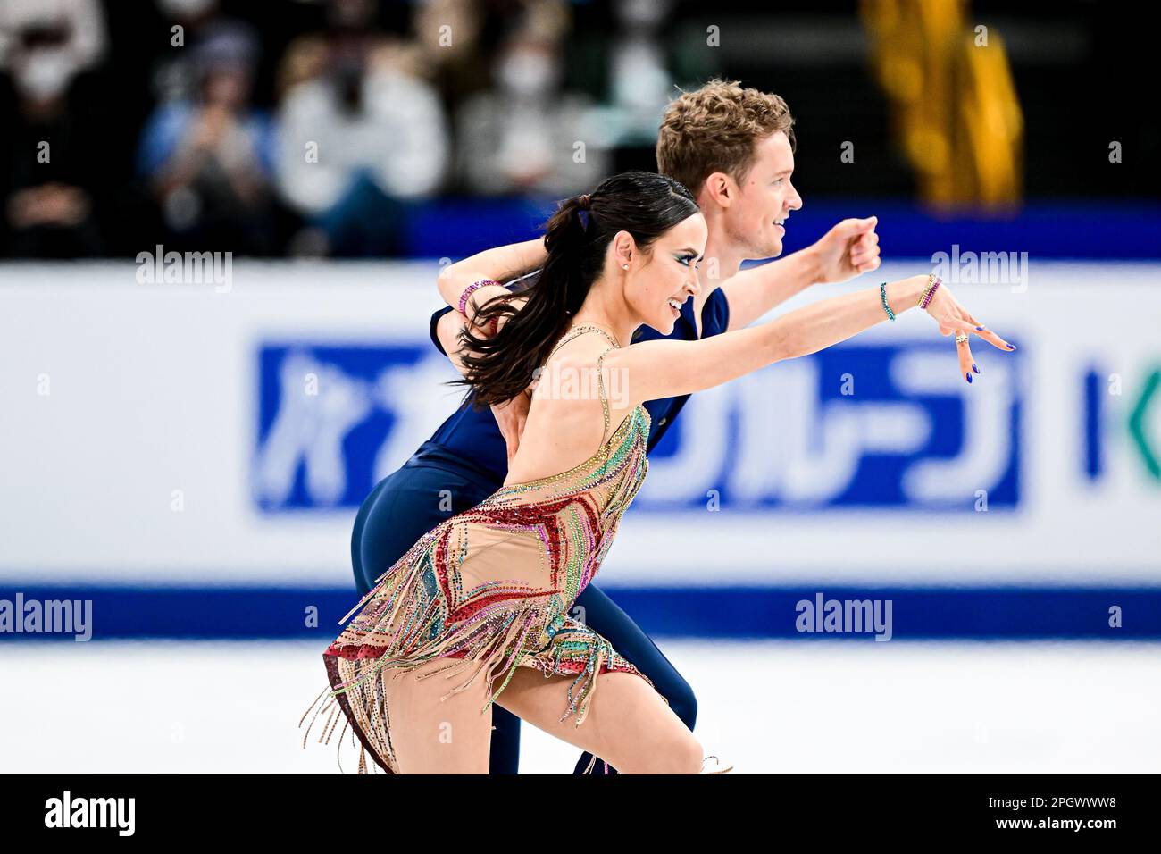 Madison CHOCK & Evan BATES (USA), during Ice Dance Rhythm Dance, at the