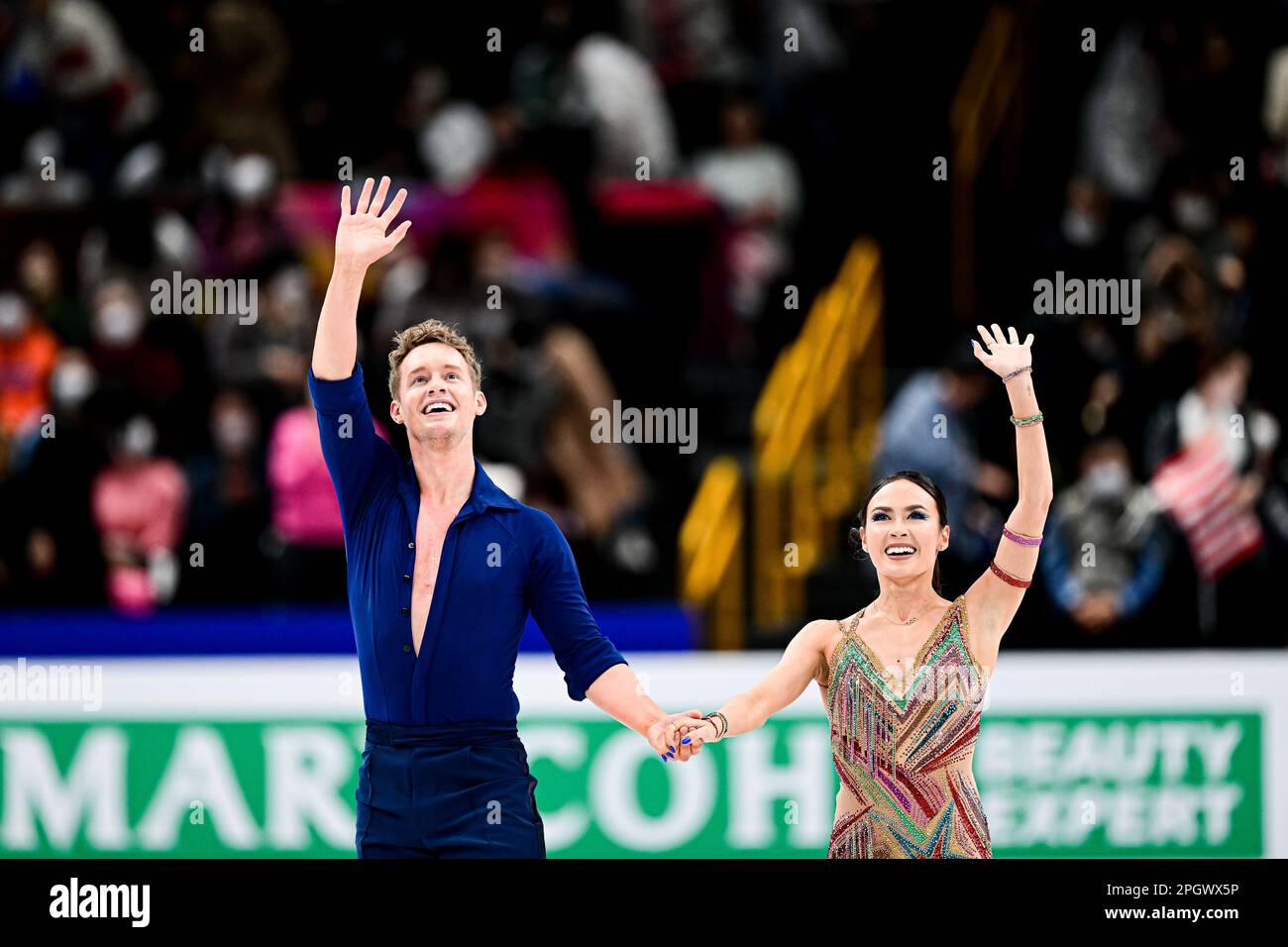 Madison CHOCK & Evan BATES (USA), during Ice Dance Rhythm Dance, at the