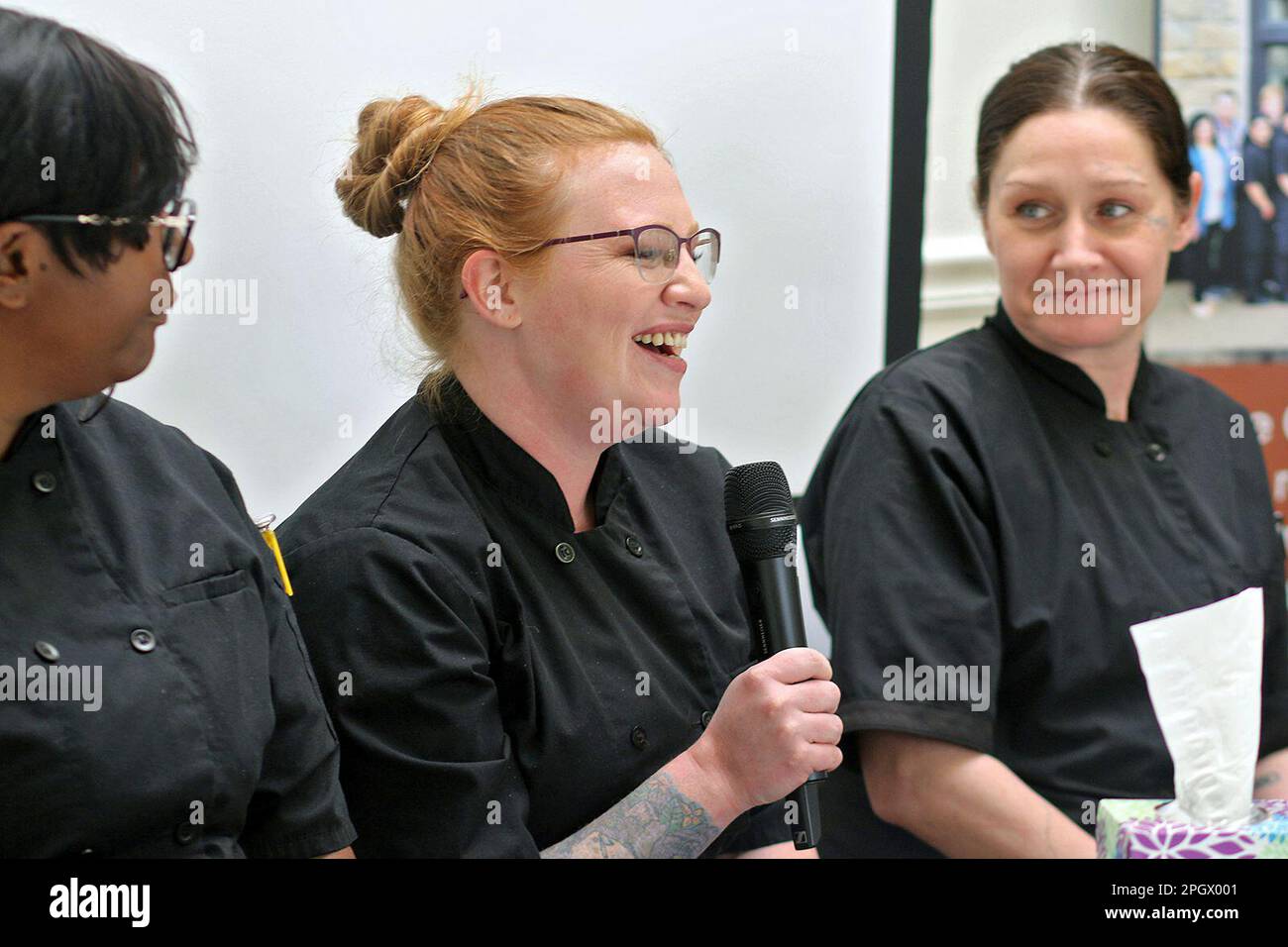 Fruits of Labor employees from left, Shaketa Radman, Casey Hicks and