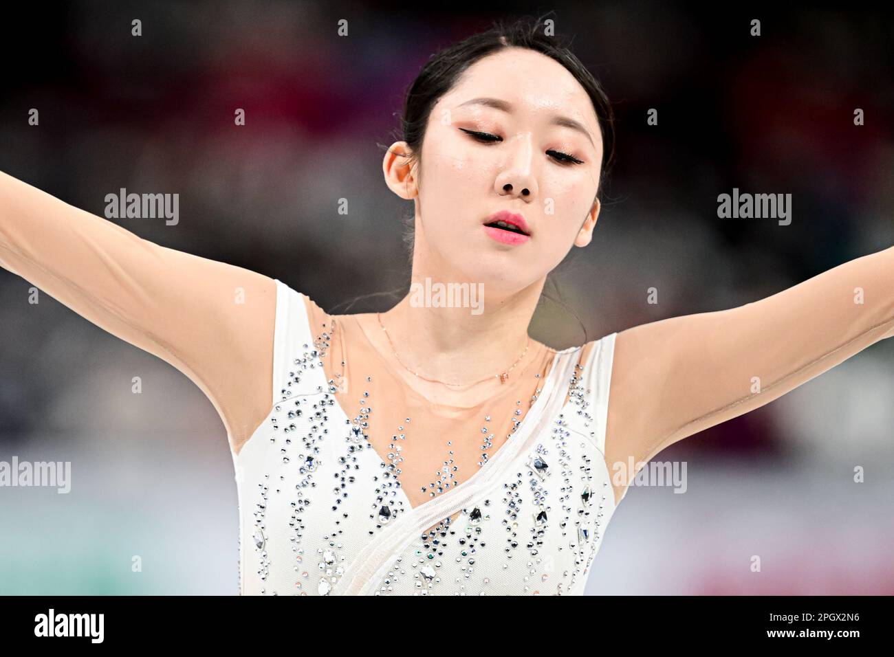 Yelim KIM (KOR), during Women Free Skating, at the ISU World Figure