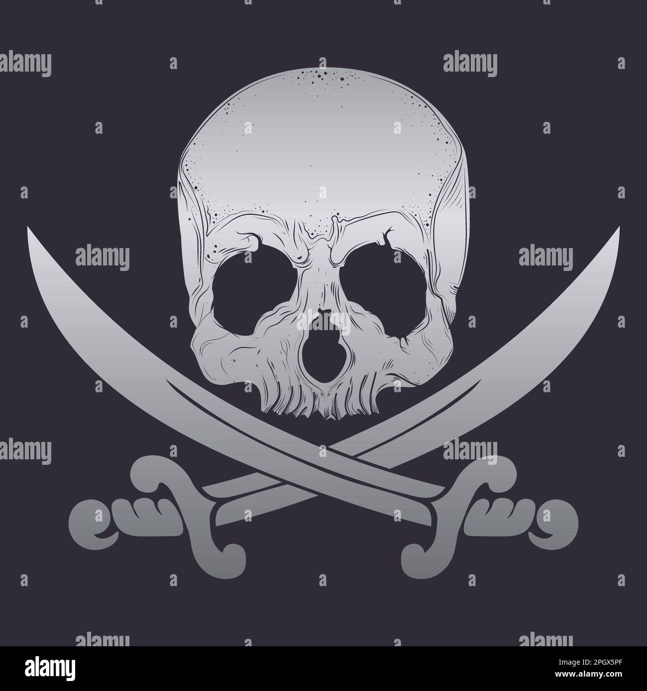 Sword and skull design vector. Editable, resizable, EPS 10, vector ...