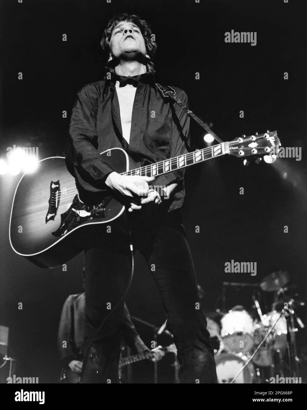David Johansen, formerly of the New York Dolls, performing at the Palladium in New York City, NY, February 16, 1979. Stock Photo