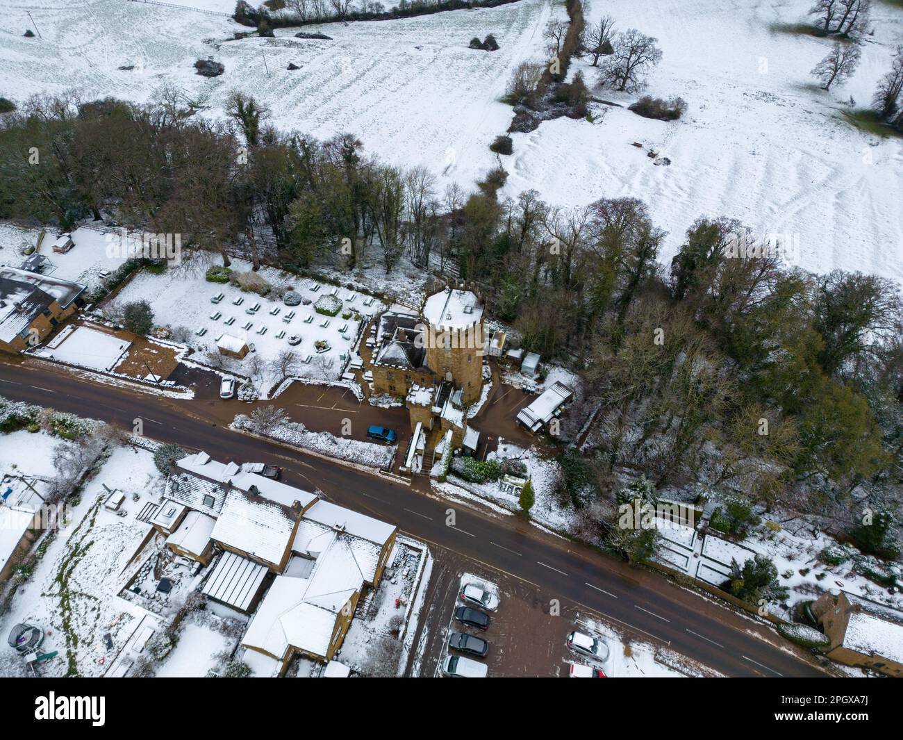 Edge Hill Castle Stock Photo Alamy