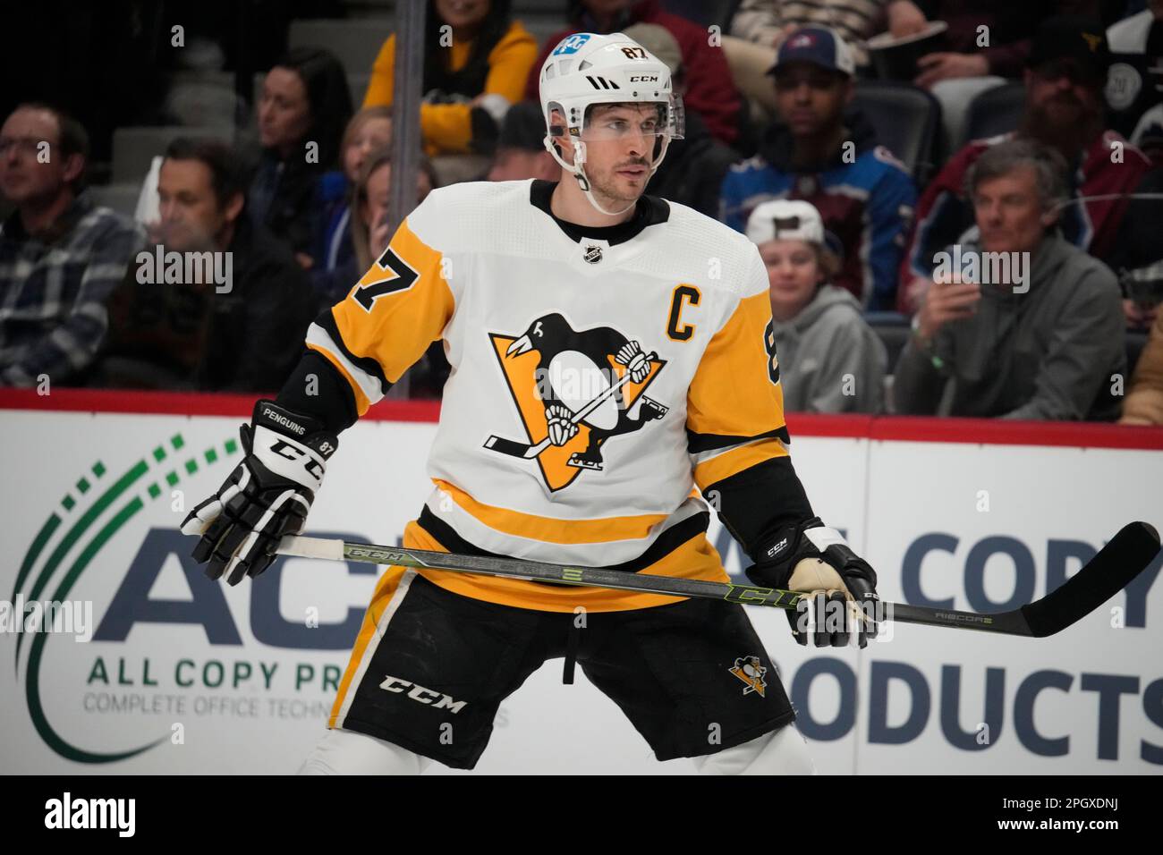 Pittsburgh Penguins center Sidney Crosby (87) during the NHL game between  the Pittsburgh Penguins and the Carolina Hurricanes at the PNC Arena Stock  Photo - Alamy