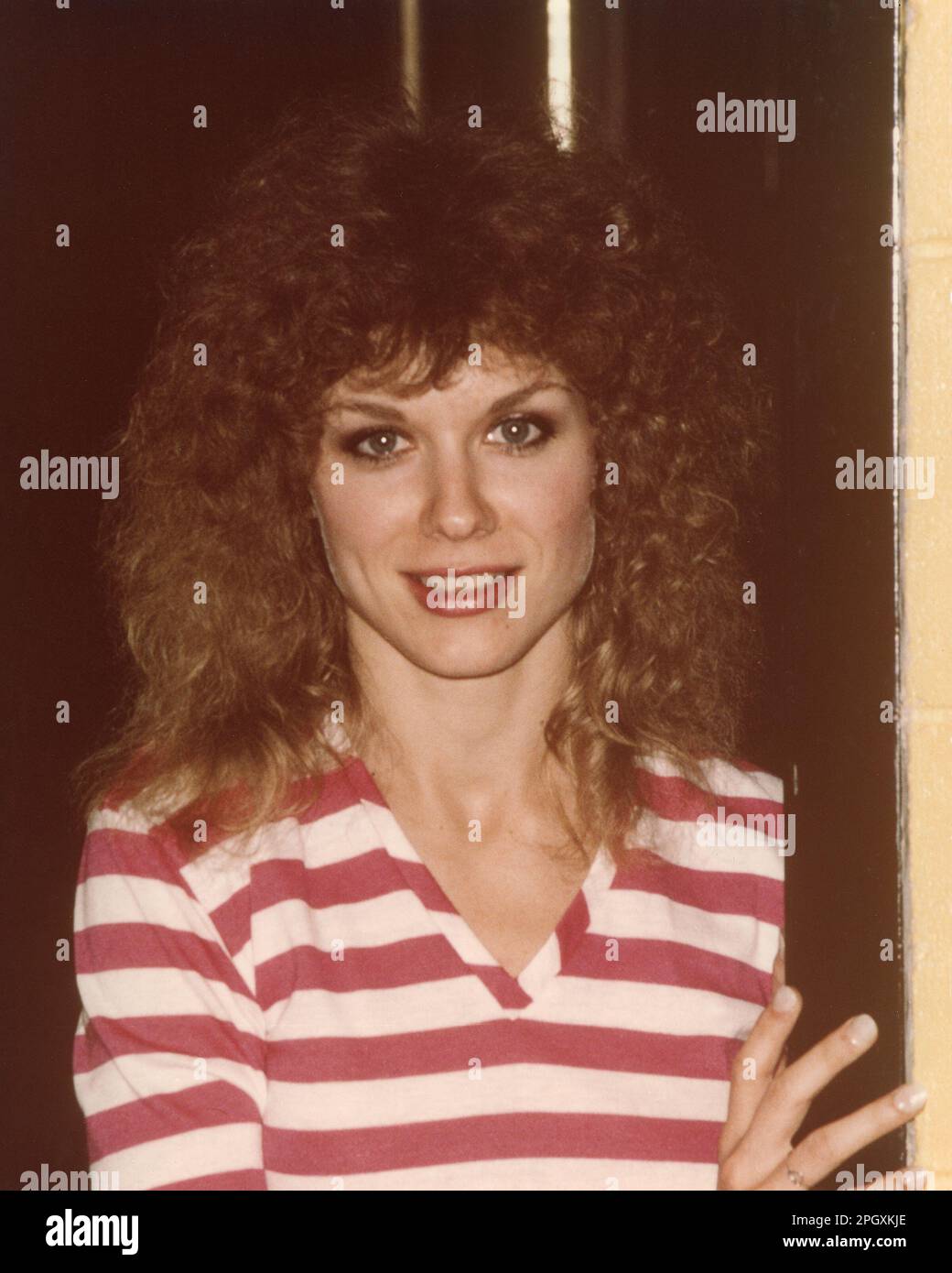 Nancy Wilson of Heart posing backstage at Cape Cod Coliseum in South