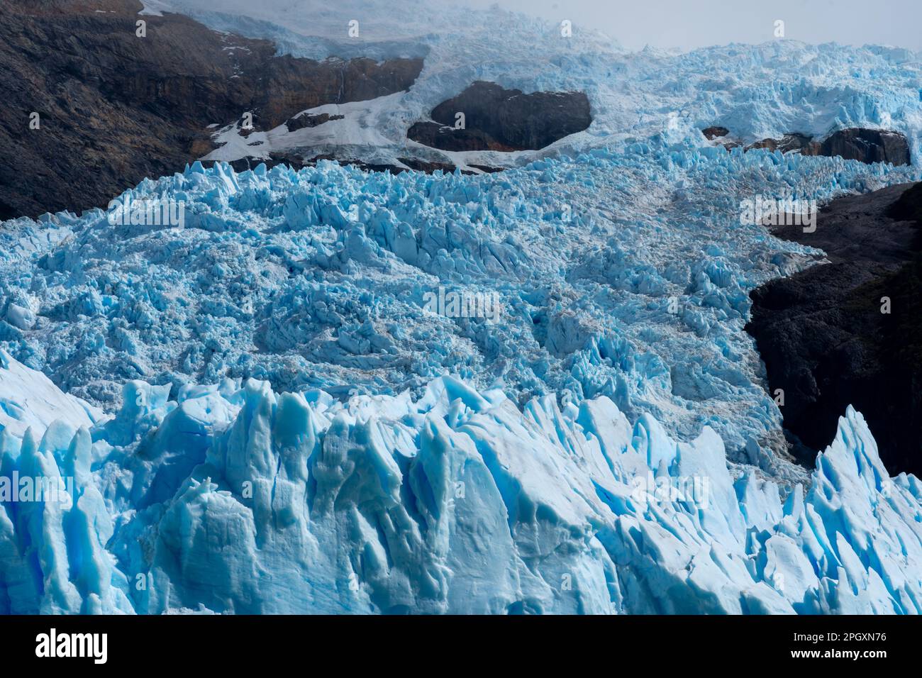 View of Upsala glacier, Santa Cruz Province, Argentina. Stock Photo