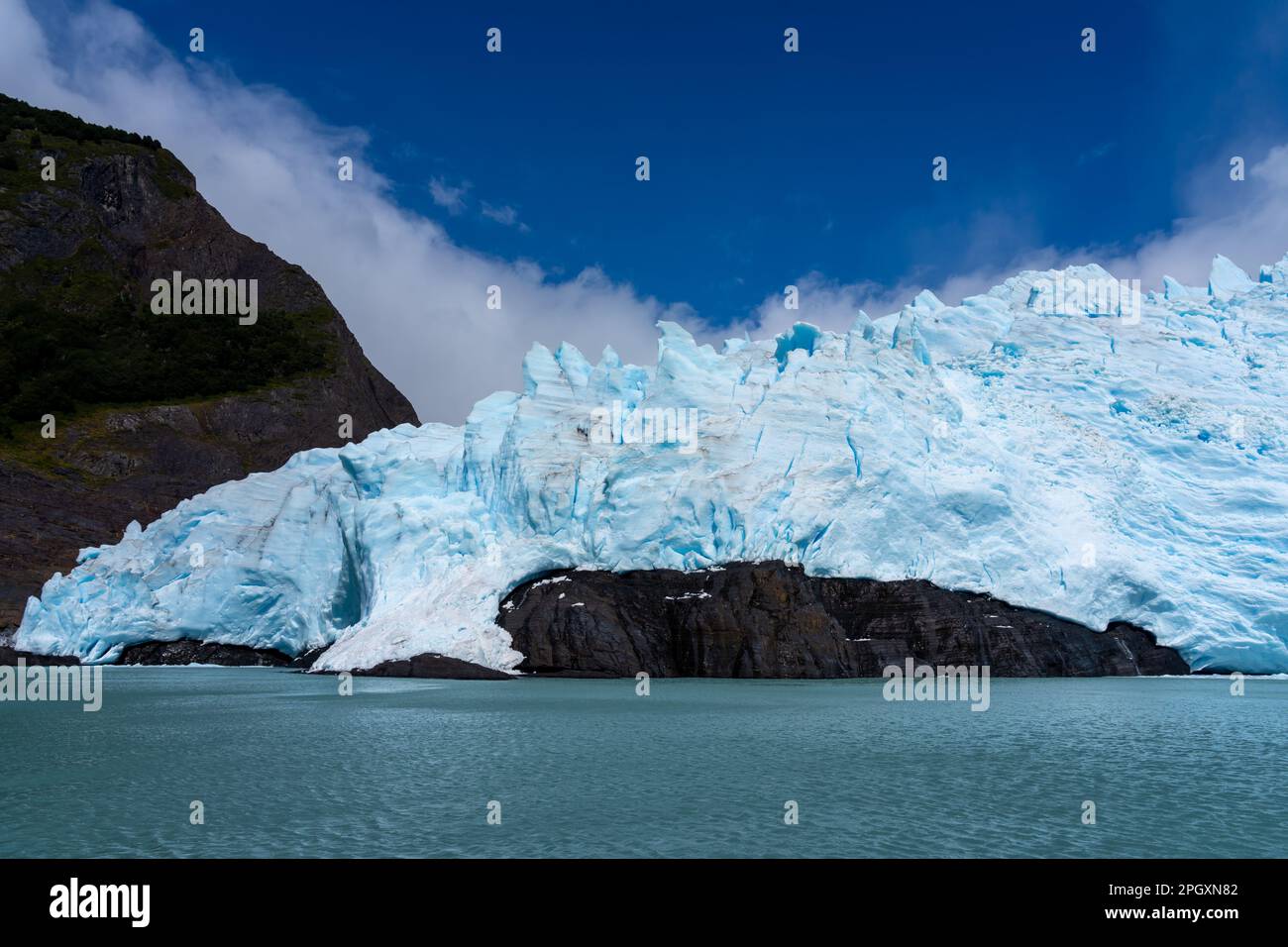 View of Upsala glacier, Santa Cruz Province, Argentina. Stock Photo