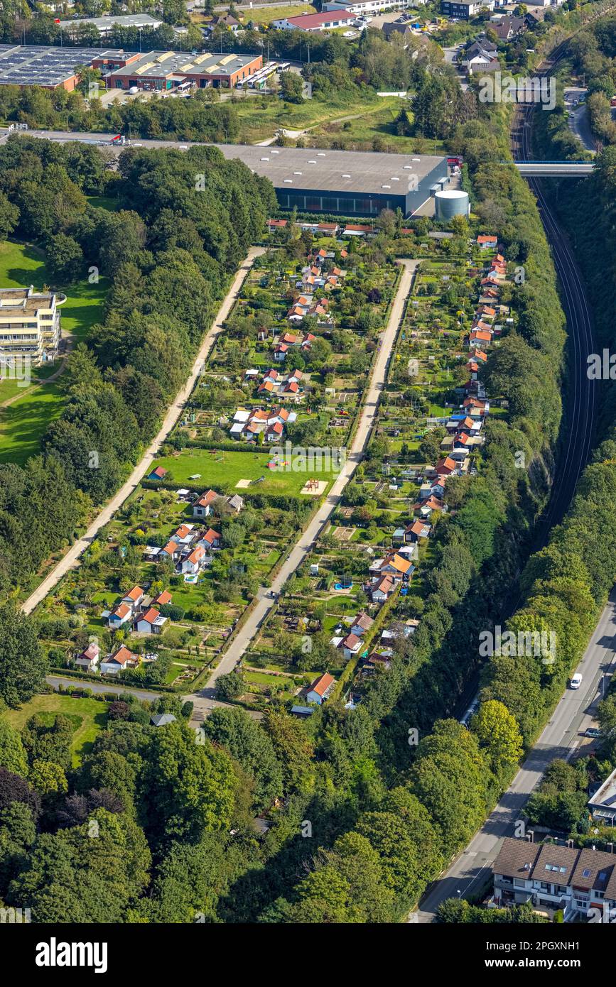 Allotment garden association schloss martfeld in schwelm hires stock