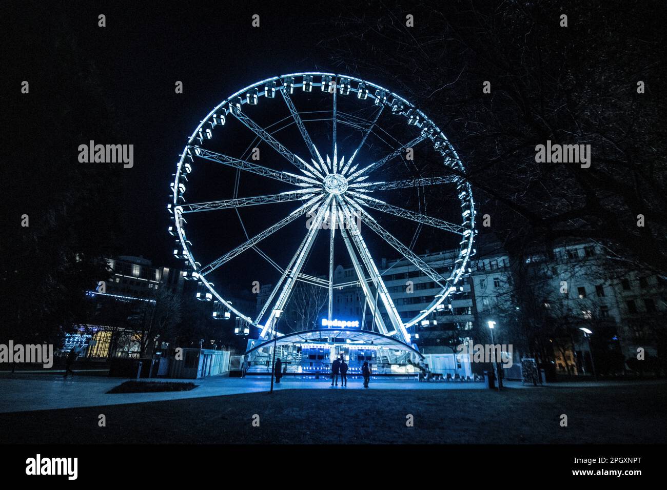 Ferris Wheel of Budapest, Hungary Stock Photo