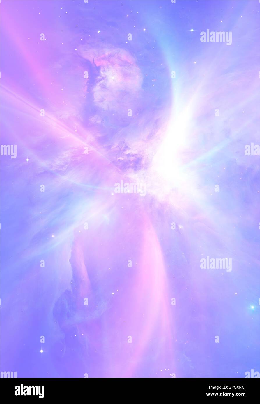 Abstract fantasy cosmic background of soft cloud like ethereal ...