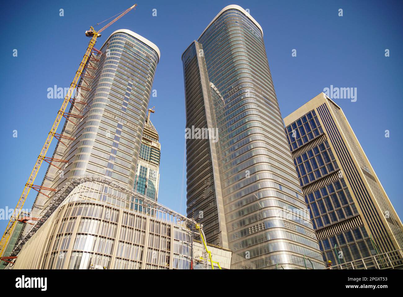 Istanbul Finance Center (IFC) project started in 2009 and is being developed in the Ataşehir district on the city’s Anatolian side. Stock Photo