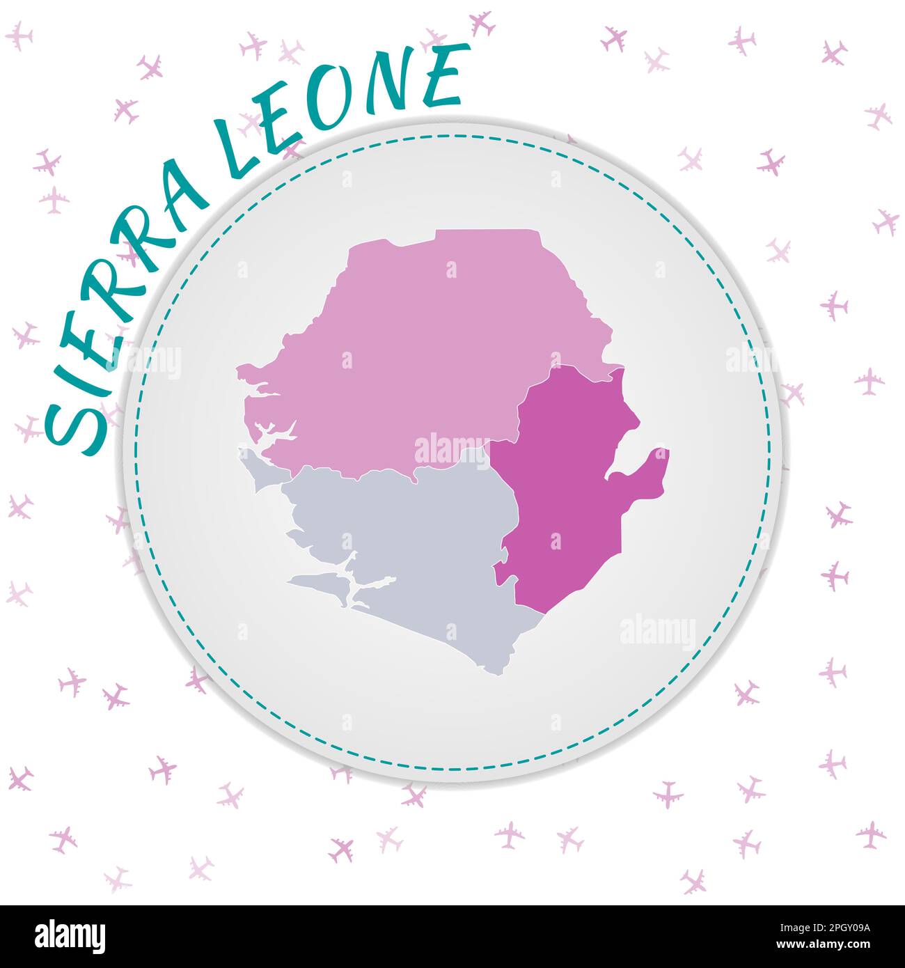 Sierra leone map hi-res stock photography and images - Alamy