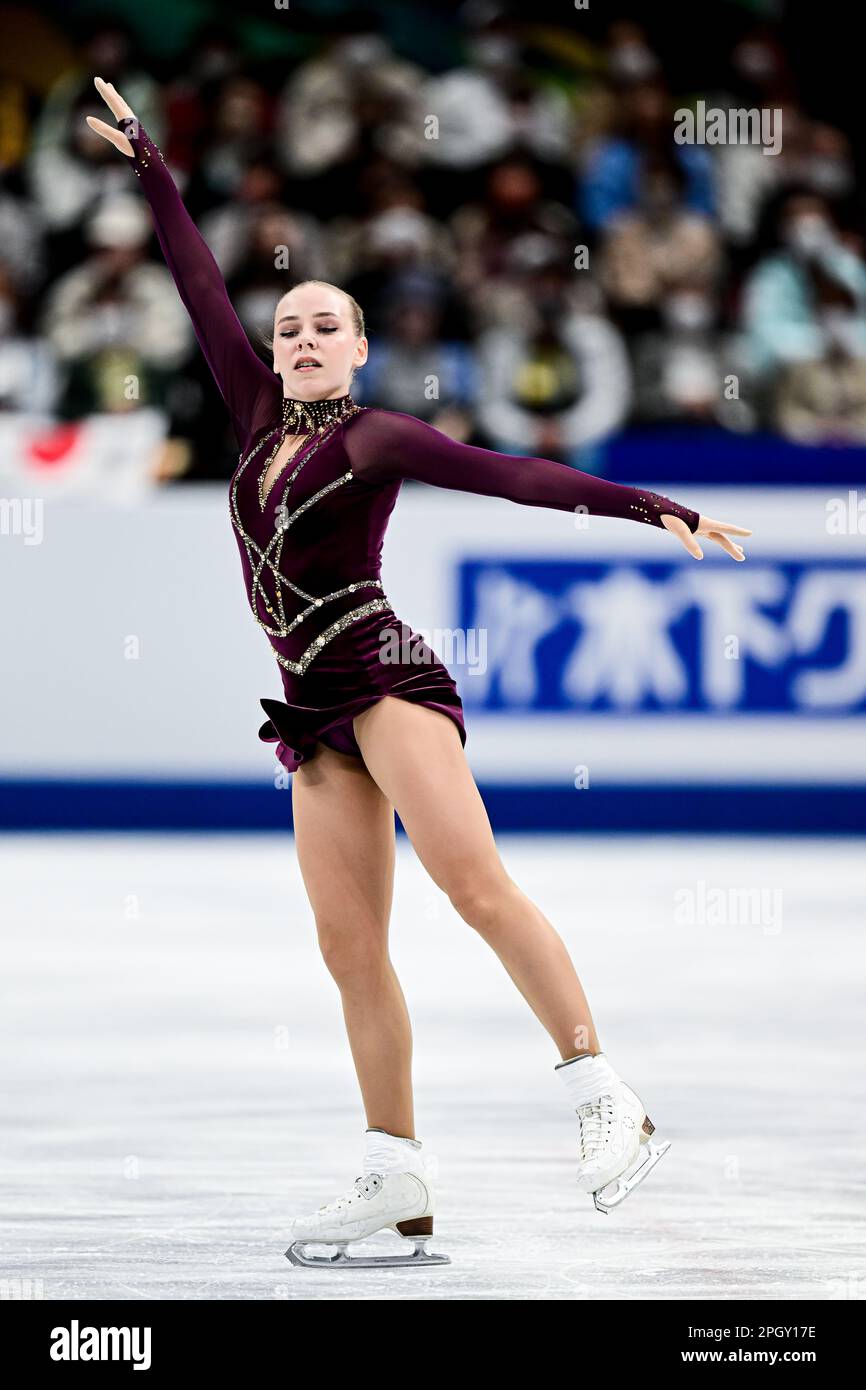 Niina PETROKINA (EST), during Women Free Skating, at the ISU World