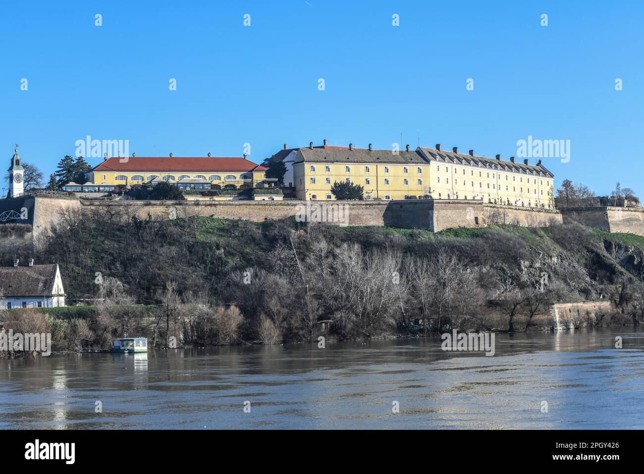 Novi Sad: Petrovaradin Fortress. Serbia Stock Photo