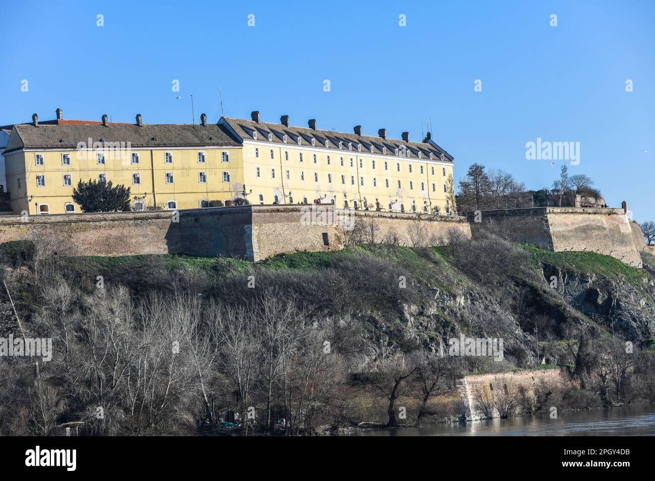 Novi Sad: Petrovaradin Fortress. Serbia Stock Photo