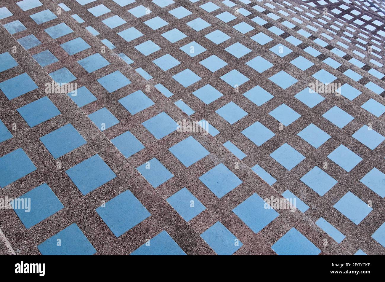 The geometry pattern of the tile floor Stock Photo