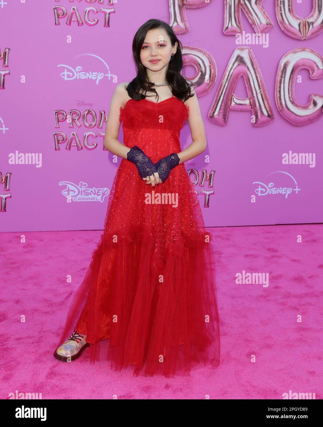 Los Angeles, USA. 24th Mar, 2023. Violet McGraw arrives at The Red