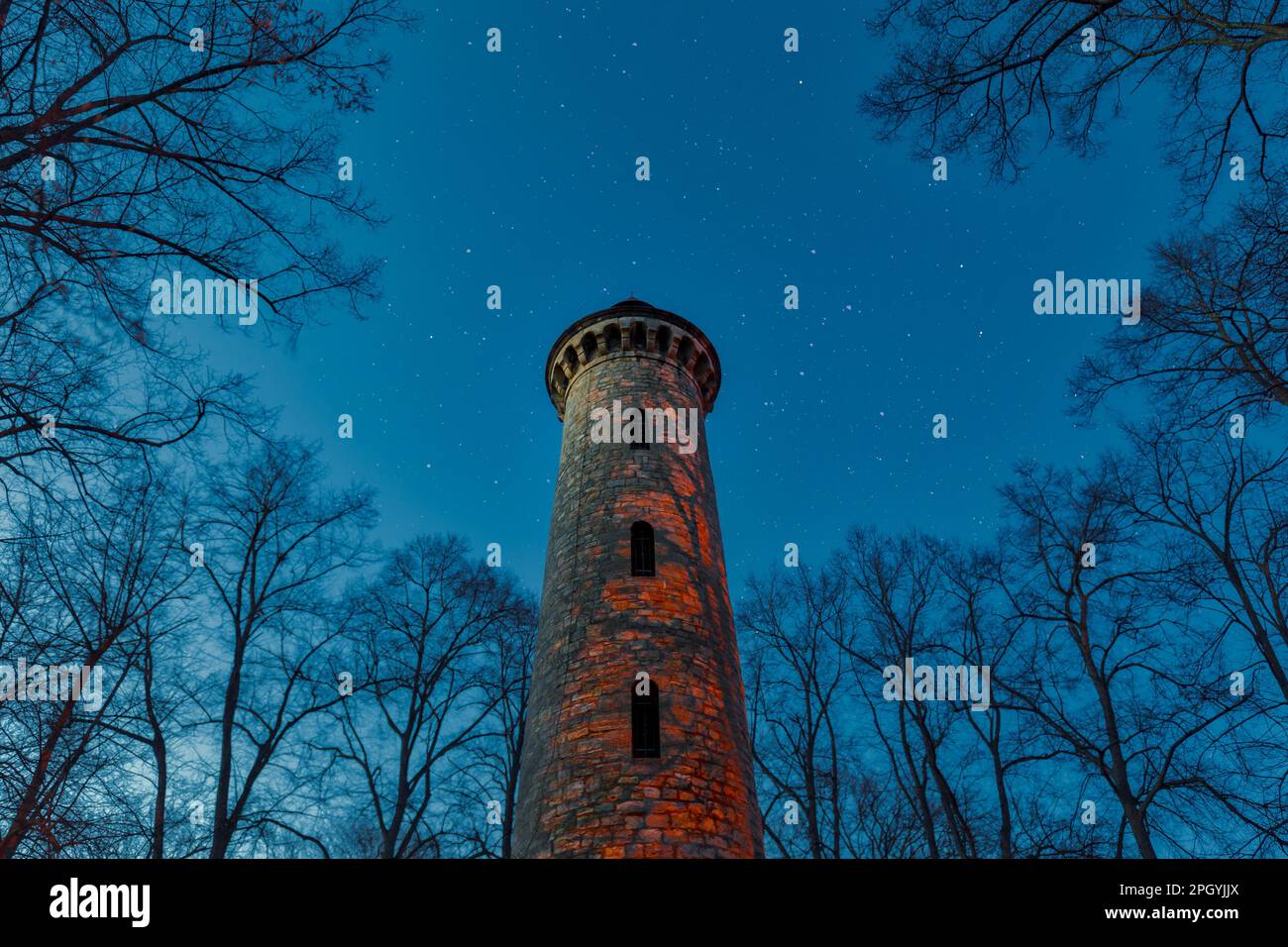 Quedlinburg Bismarck Tower Johanneshain Stock Photo Alamy