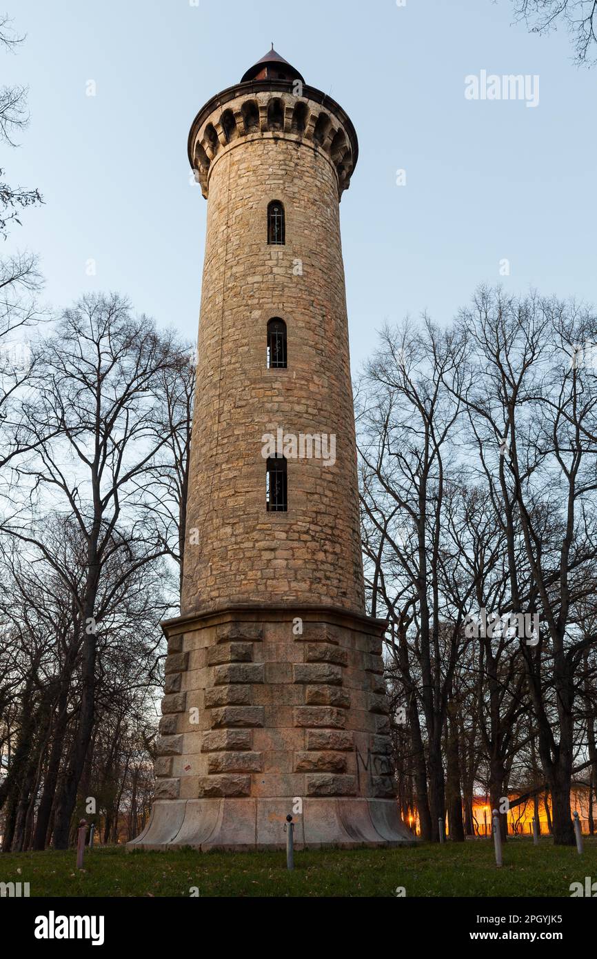 Quedlinburg Bismarck Tower Johanneshain Stock Photo Alamy