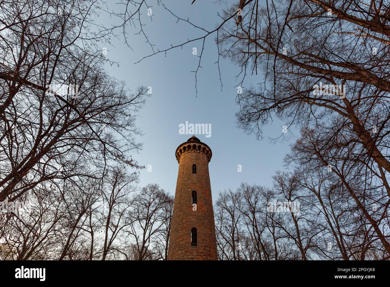 Quedlinburg Bismarck Tower Johanneshain Stock Photo Alamy