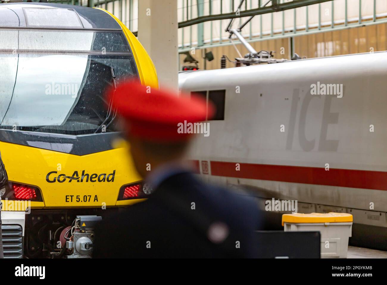 Traction unit of the private rail operator GoAhead, regional train