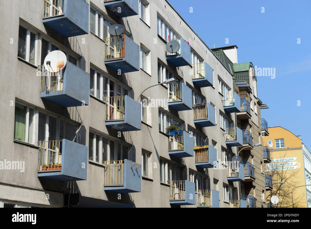Prefabricated building, Plac Nowy Targ, Wroclaw, Lower Silesia, Poland