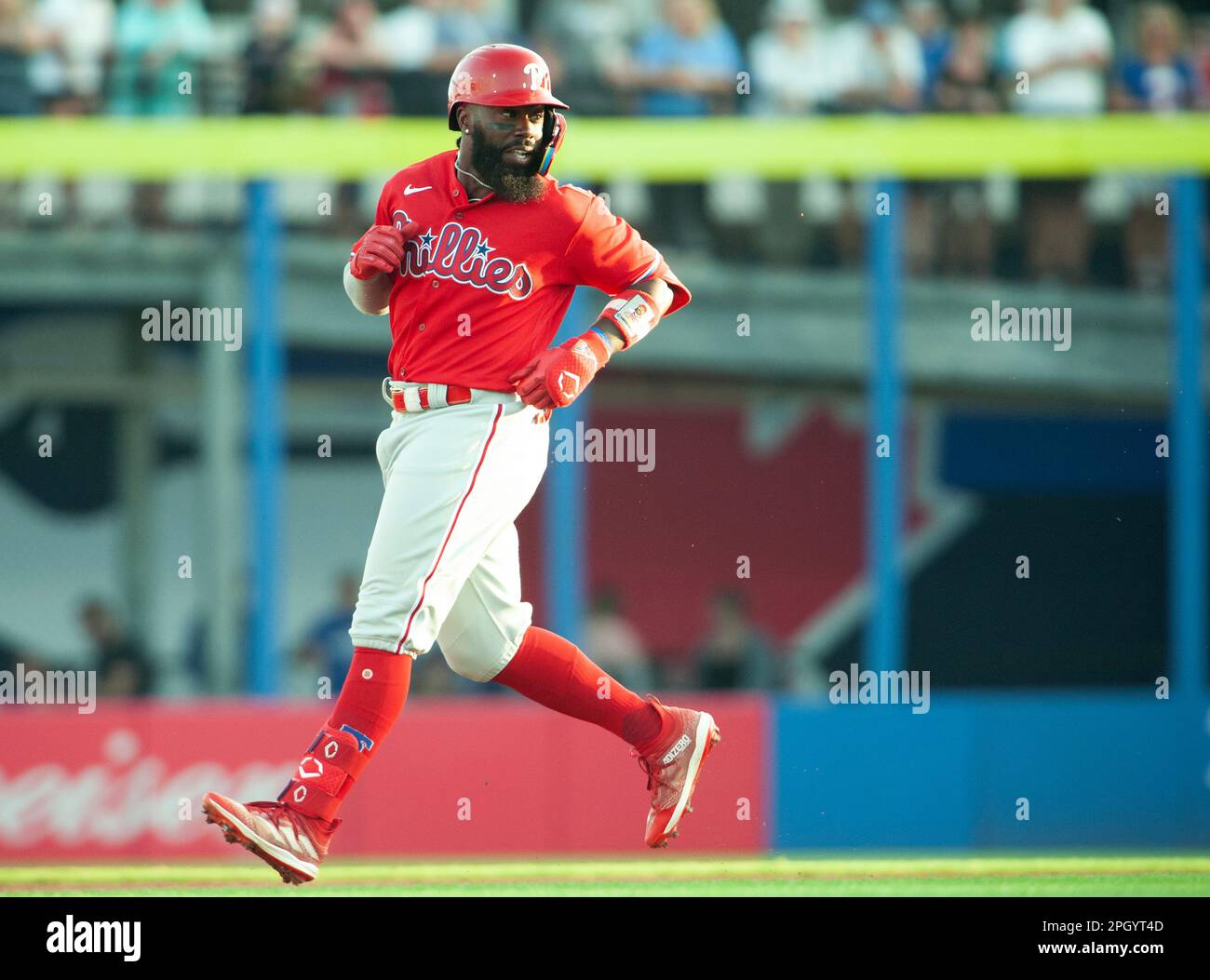 Philadelphia Phillies' Josh Harrison runs during an at-bat in a baseball  game against the Washington Nationals, Saturday, June 3, 2023, in  Washington. (AP Photo/Patrick Semansky Stock Photo - Alamy