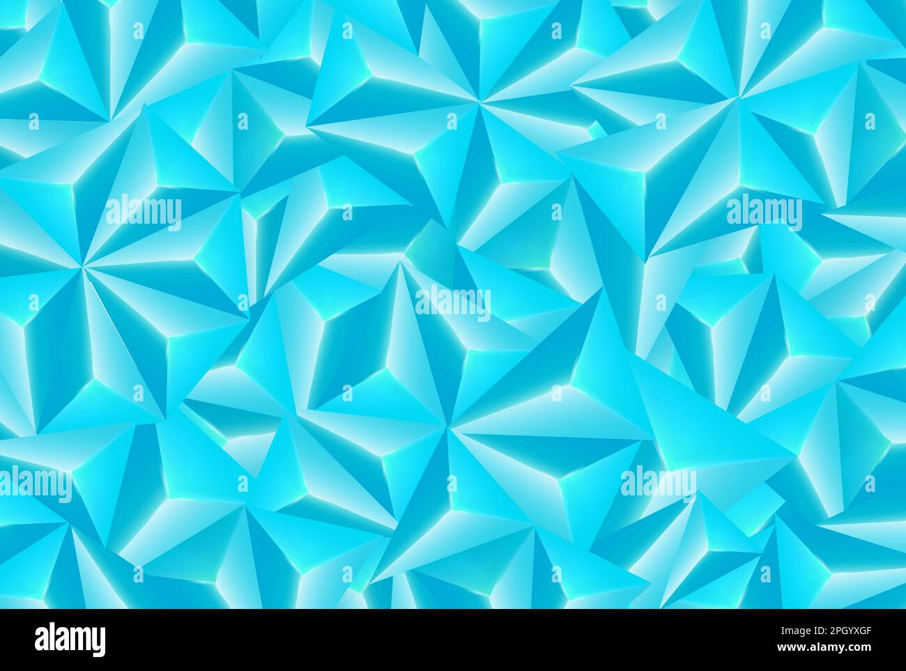 Textured light blue polygon background. Can be used for background Stock Vector