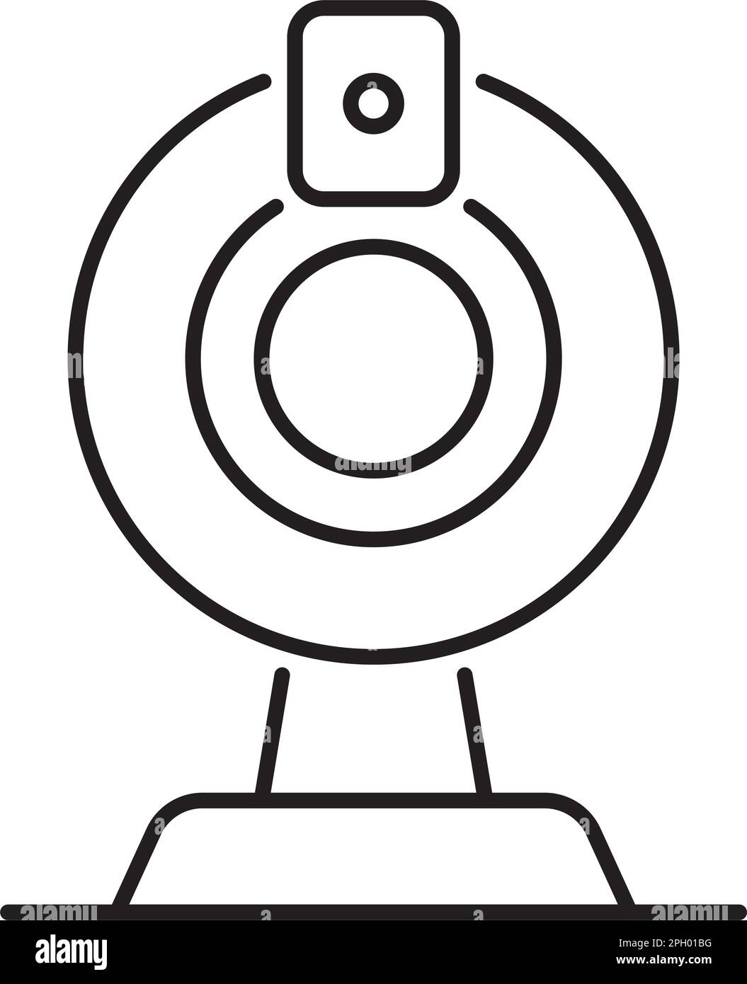 Information technology webcam vector icon illustration. Stock Vector