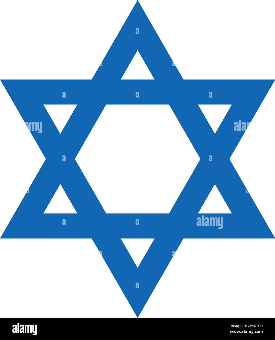 Star of David Jewish star shape symbol, vector illustration of