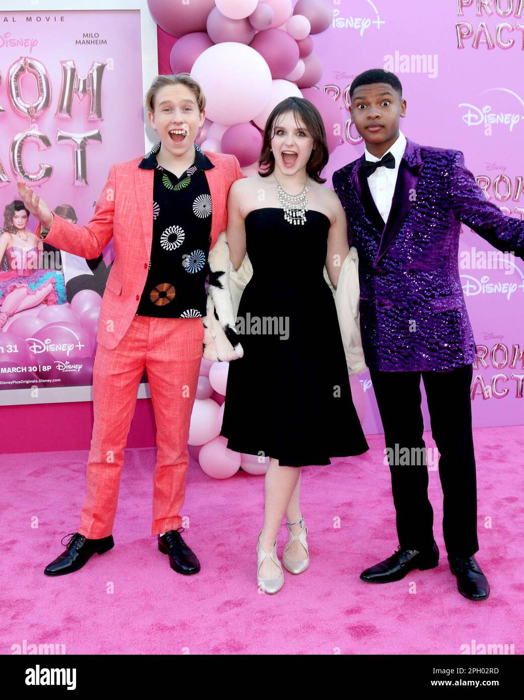 LOS ANGELES MAR 24 Luke Busey, Shiloh Verrico, Alfred Lewis at Prom