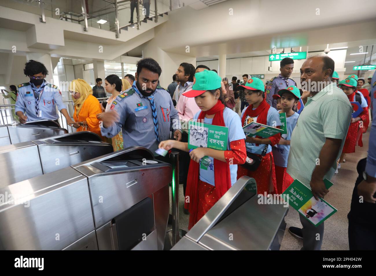 Dhaka Mass Transit Company Limited organised a joy metro train ride for