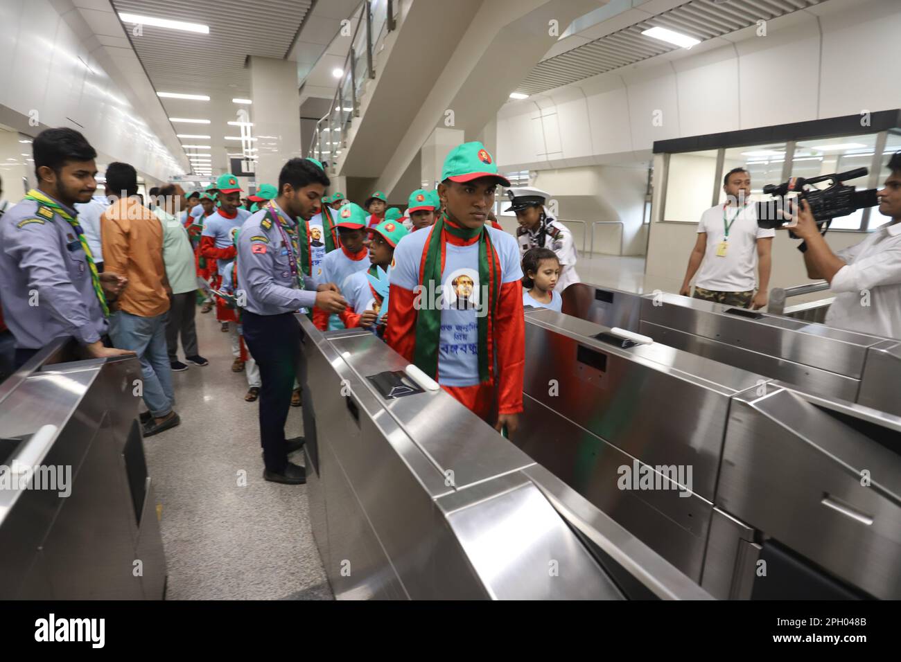 Dhaka Mass Transit Company Limited organised a joy metro train ride for