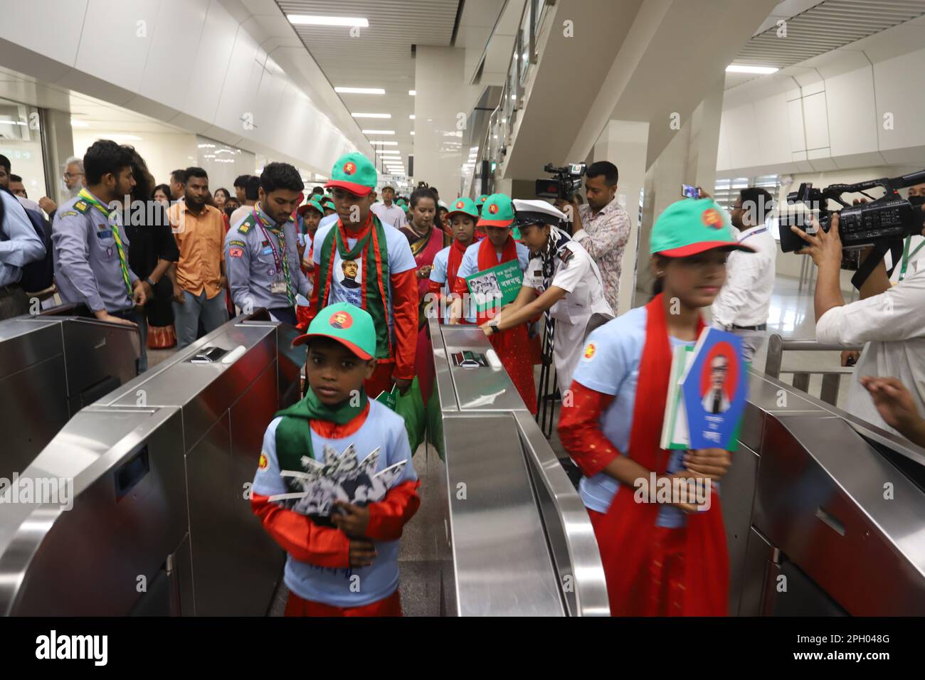 Dhaka Mass Transit Company Limited organised a joy metro train ride for