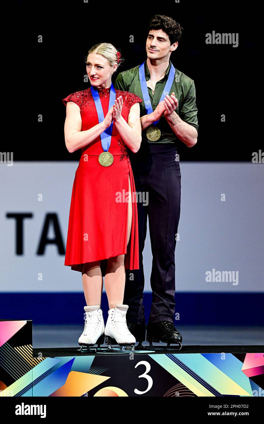 Ice Dance Awards, Piper GILLES & Paul POIRIER (CAN) third place, during