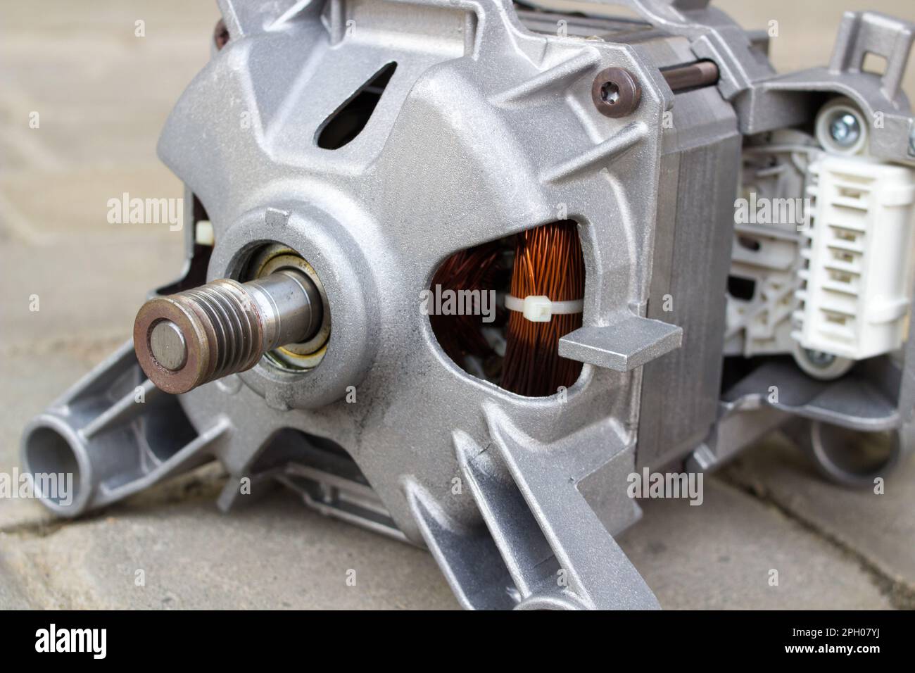repair of electric motor washing machine service Stock Photo Alamy